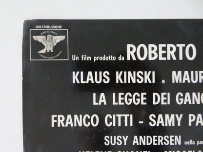 Gangsters Law - C Italian Fotobusta Poster Klaus Kinski Maurice Poli 1969 Movie posters