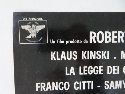 Gangsters Law - D Italian Fotobusta Poster Klaus Kinski Maurice Poli 1969 Movie posters