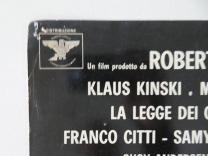Gangsters Law - E Italian Fotobusta Poster Klaus Kinski Maurice Poli 1969 Movie posters