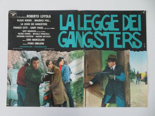 Gangsters Law - E Italian Fotobusta Poster Klaus Kinski Maurice Poli 1969 Movie posters