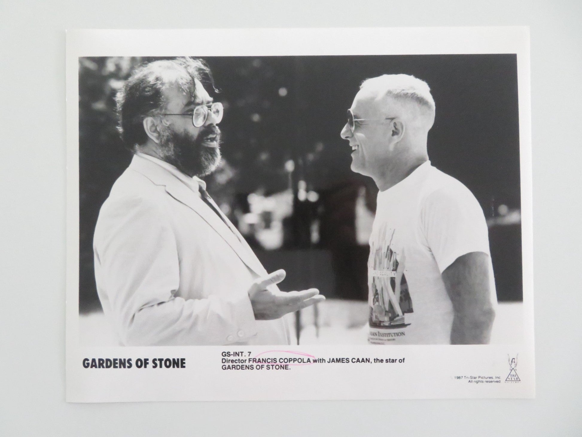 GARDENS OF STONE MOVIE STILL PHOTO FRANCIS FORD COPPOLA JAMES CAAN 1987 Movie posters