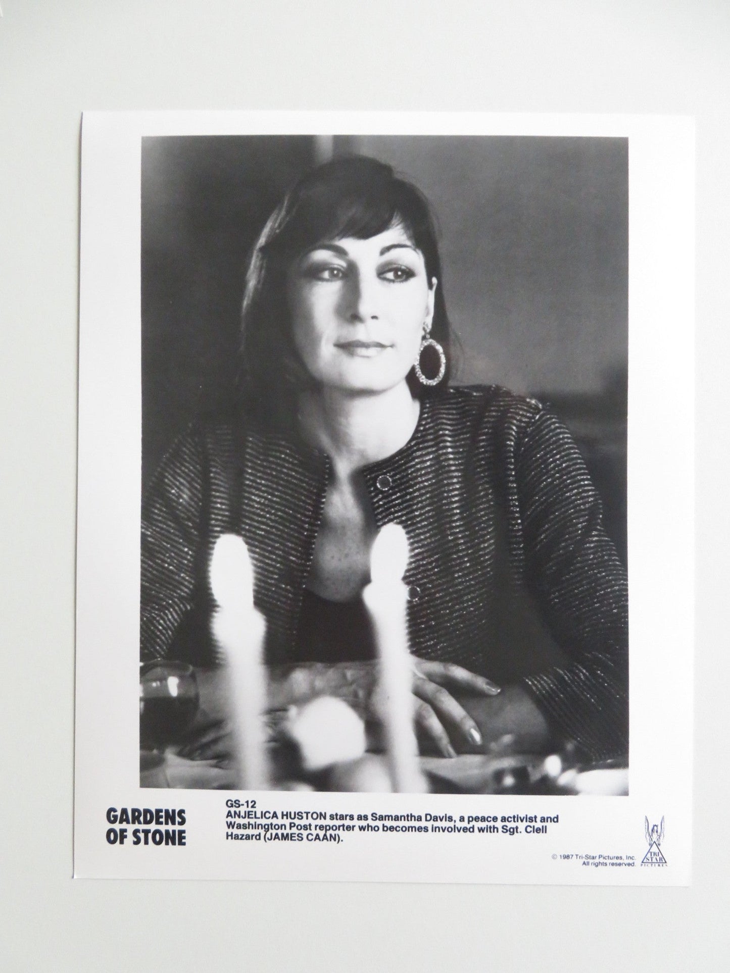 GARDENS OF STONE MOVIE STILL PHOTO LOT OF 8 JAMES CAAN ANJELICA HUSTON 1987 - Rendezvous Cinema