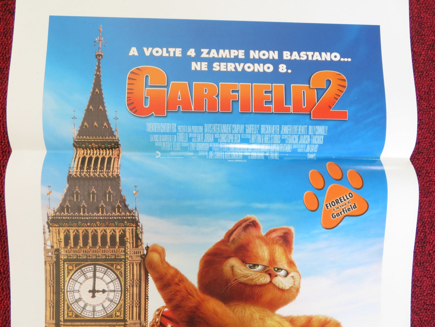 GARFIELD: A TAIL OF TWO KITTIES ITALIAN LOCANDINA POSTER BRECKIN MEYER 2006 Rendezvous Cinema Movie posters