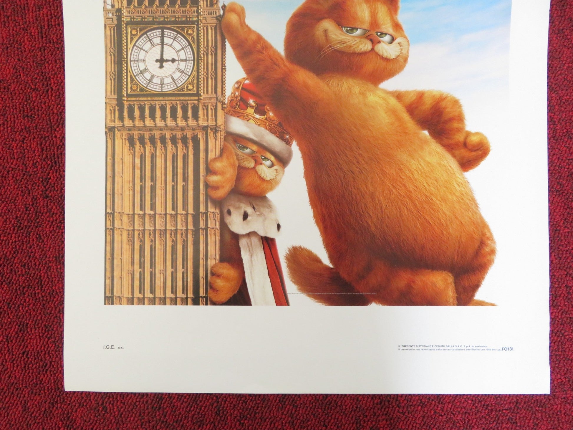 GARFIELD: A TAIL OF TWO KITTIES ITALIAN LOCANDINA POSTER BRECKIN MEYER 2006 Rendezvous Cinema Movie posters