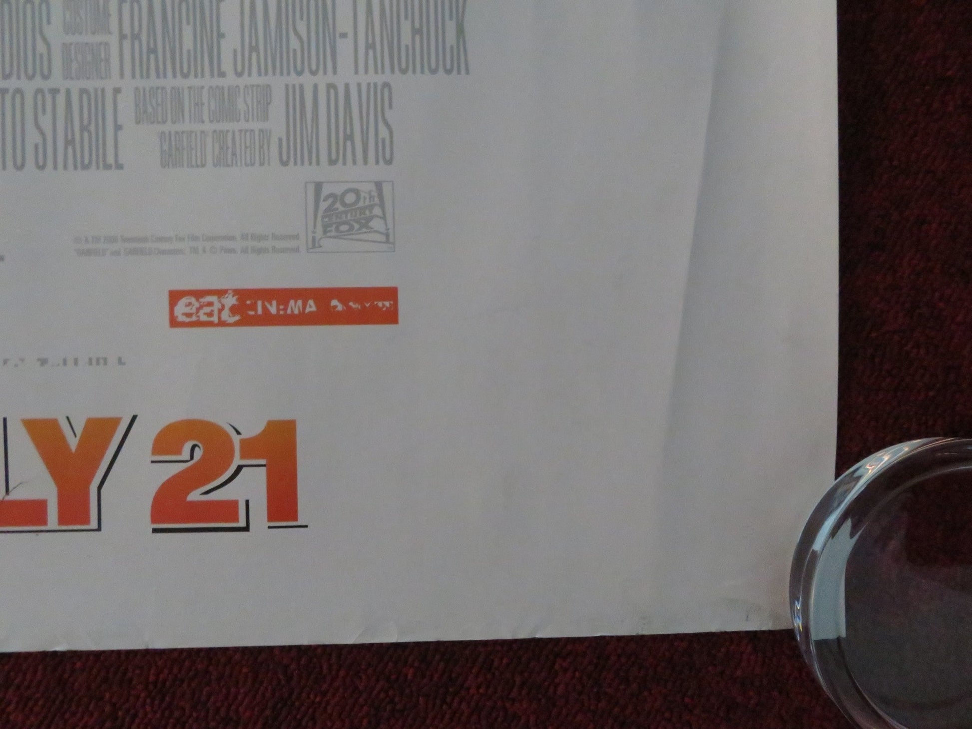 GARFIELD: A TAIL OF TWO KITTIES UK QUAD ROLLED POSTER BRECKIN MEYER 2006 Movie posters