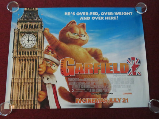 GARFIELD: A TAIL OF TWO KITTIES UK QUAD ROLLED POSTER BRECKIN MEYER 2006 Movie posters