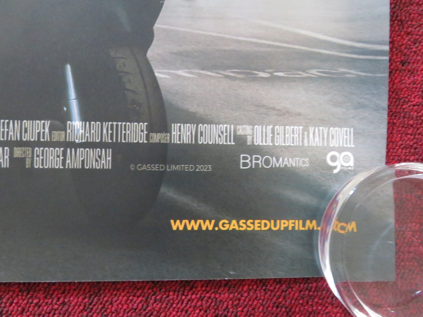 GASSED UP UK QUAD ROLLED POSTER STEPHEN ODUBOLA TAZ SKYLAR 2023 Rendezvous Cinema Movie posters