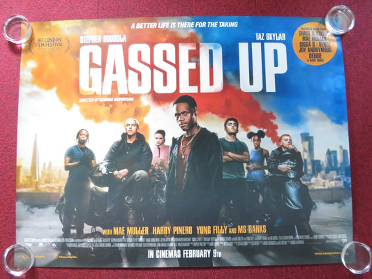 GASSED UP UK QUAD ROLLED POSTER STEPHEN ODUBOLA TAZ SKYLAR 2023 Rendezvous Cinema Movie posters