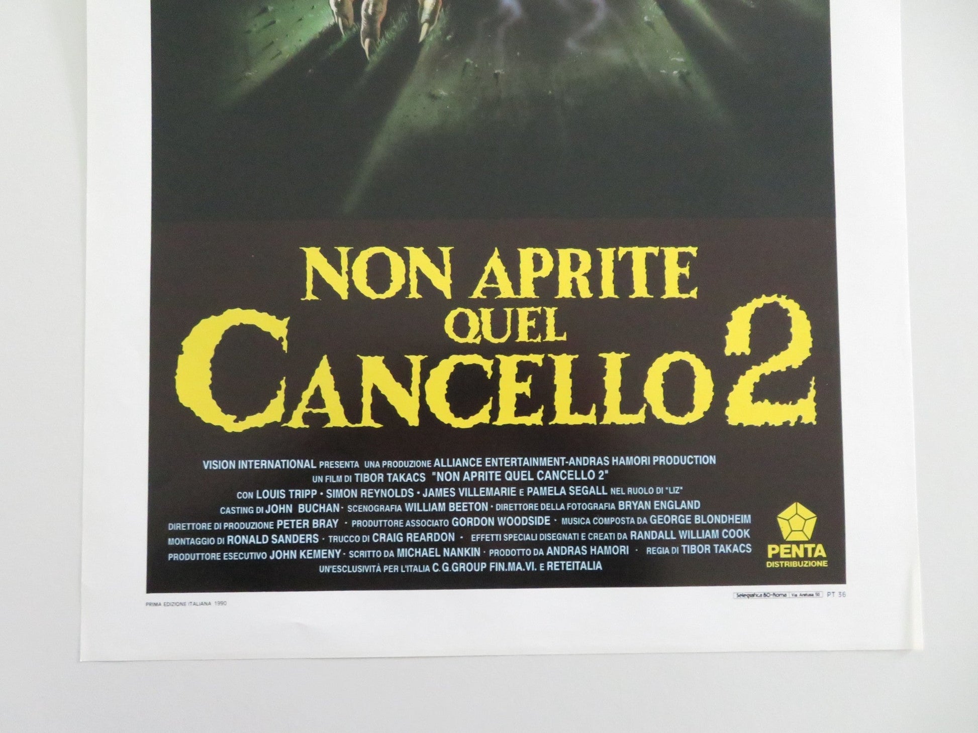 Gate 2: The Trespassers Italian Locandina Poster Louis Tripp Simon Reynolds 1990 Movie posters
