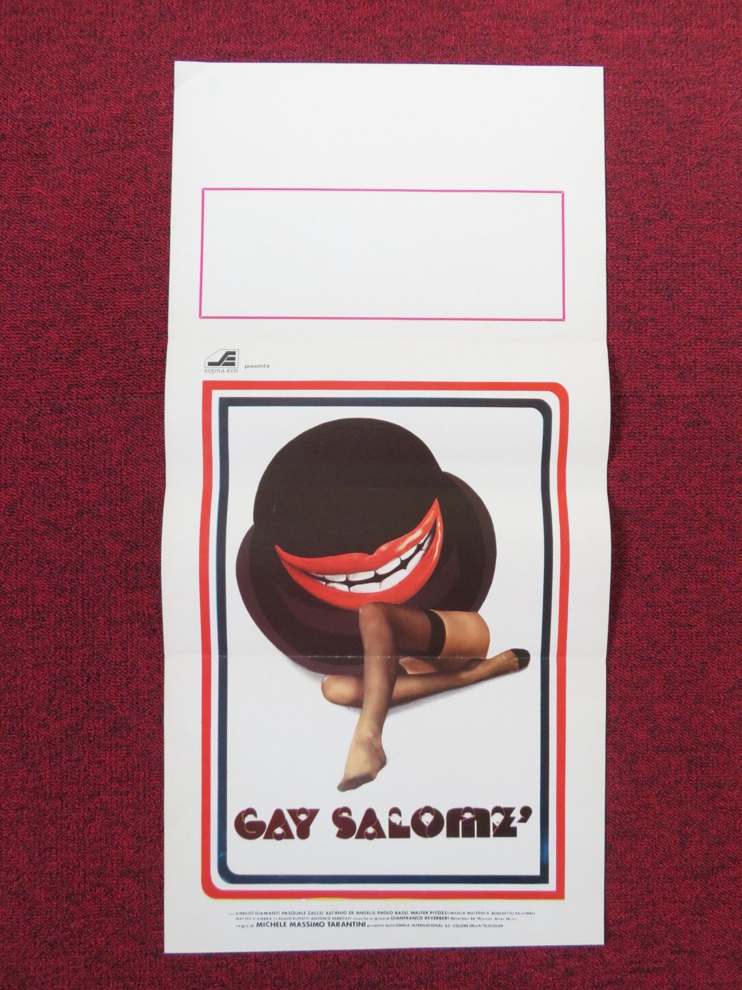 GAY SALOME ITALIAN LOCANDINA POSTER VINICIO DIAMANTI PASQUALE ZACCO 1980 Rendezvous Cinema Movie posters