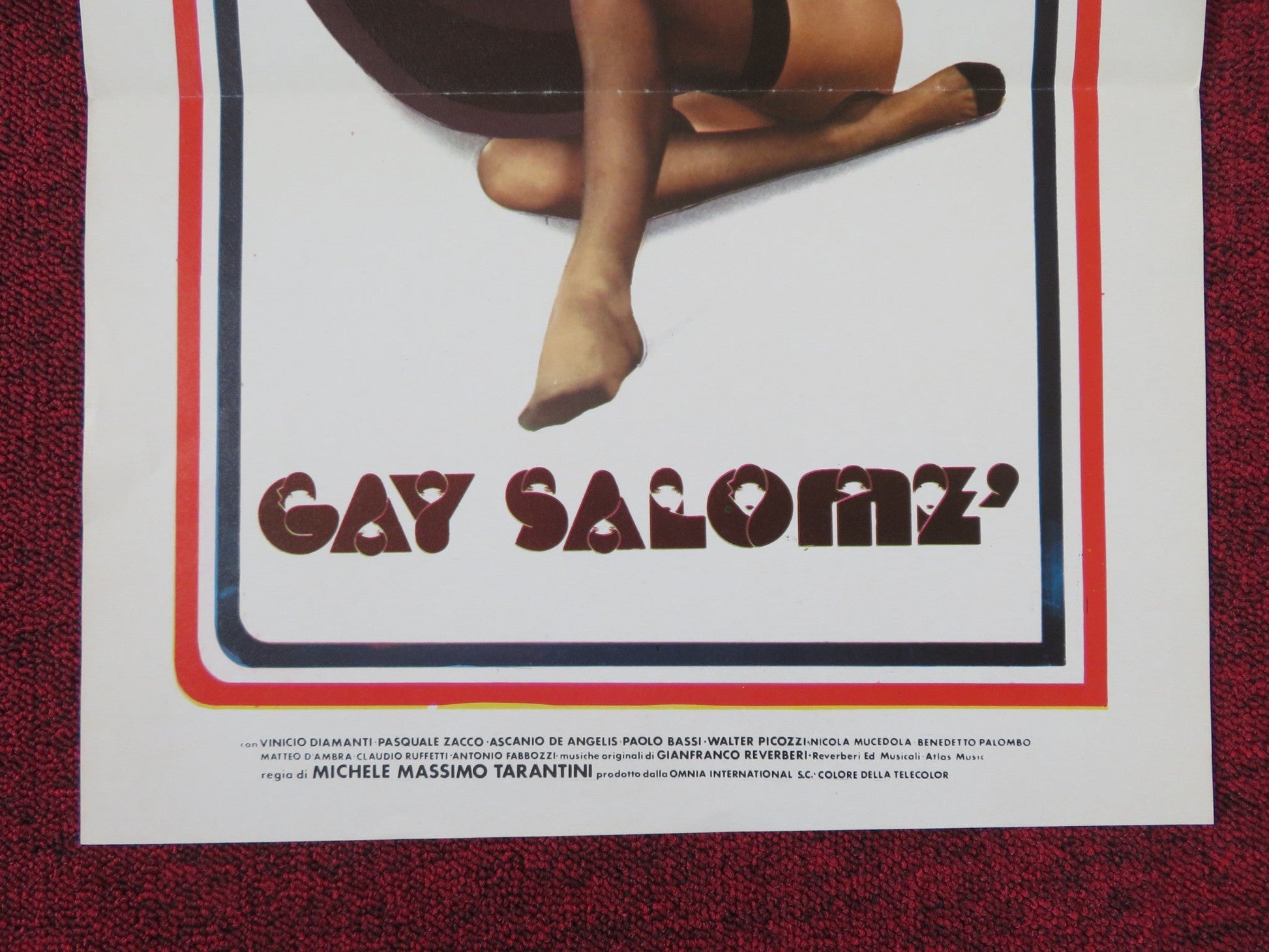 GAY SALOME ITALIAN LOCANDINA POSTER VINICIO DIAMANTI PASQUALE ZACCO 1980 Rendezvous Cinema Movie posters