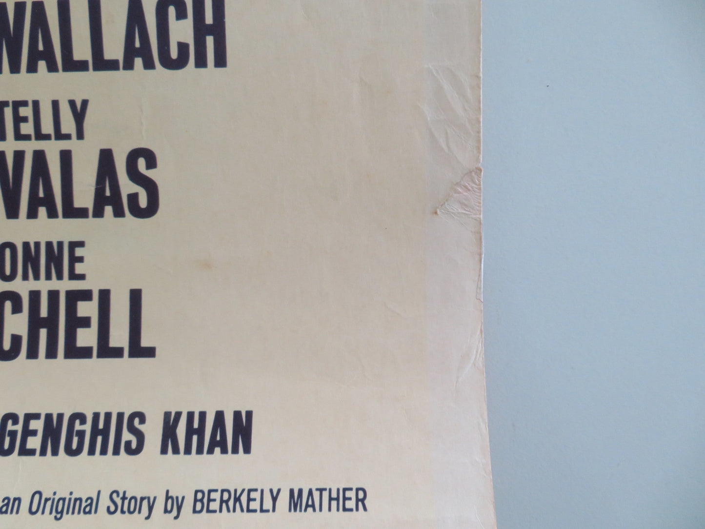 Genghis Khan US Insert Poster Stephen Boyd Omar Sharif 1965 Movie posters