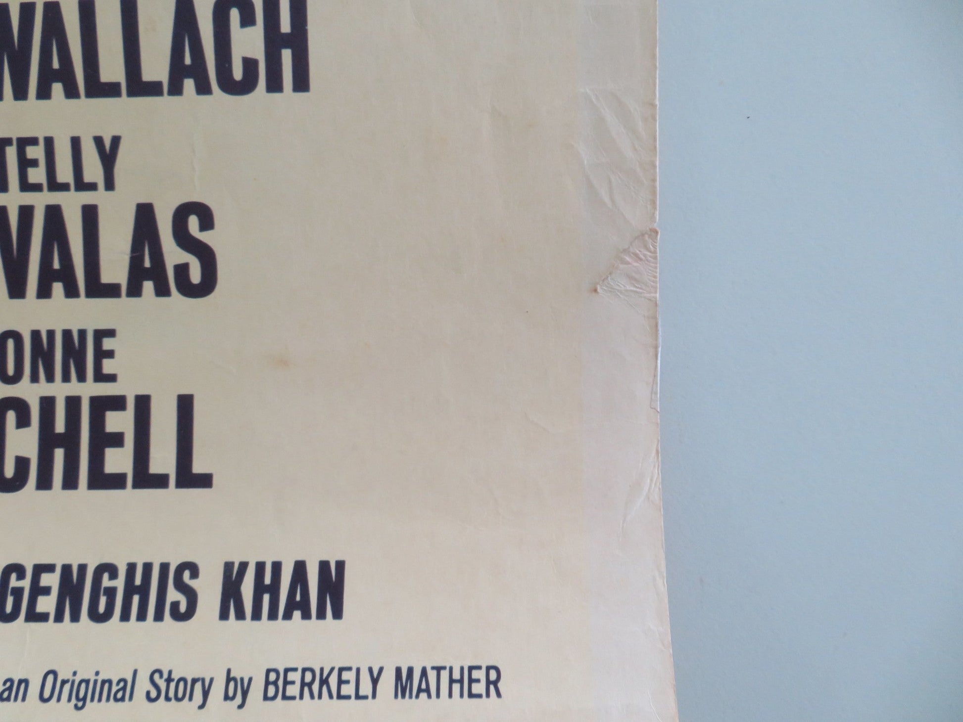 Genghis Khan US Insert Poster Stephen Boyd Omar Sharif 1965 Movie posters
