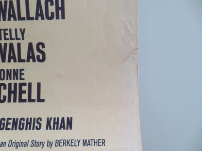 Genghis Khan US Insert Poster Stephen Boyd Omar Sharif 1965 Movie posters