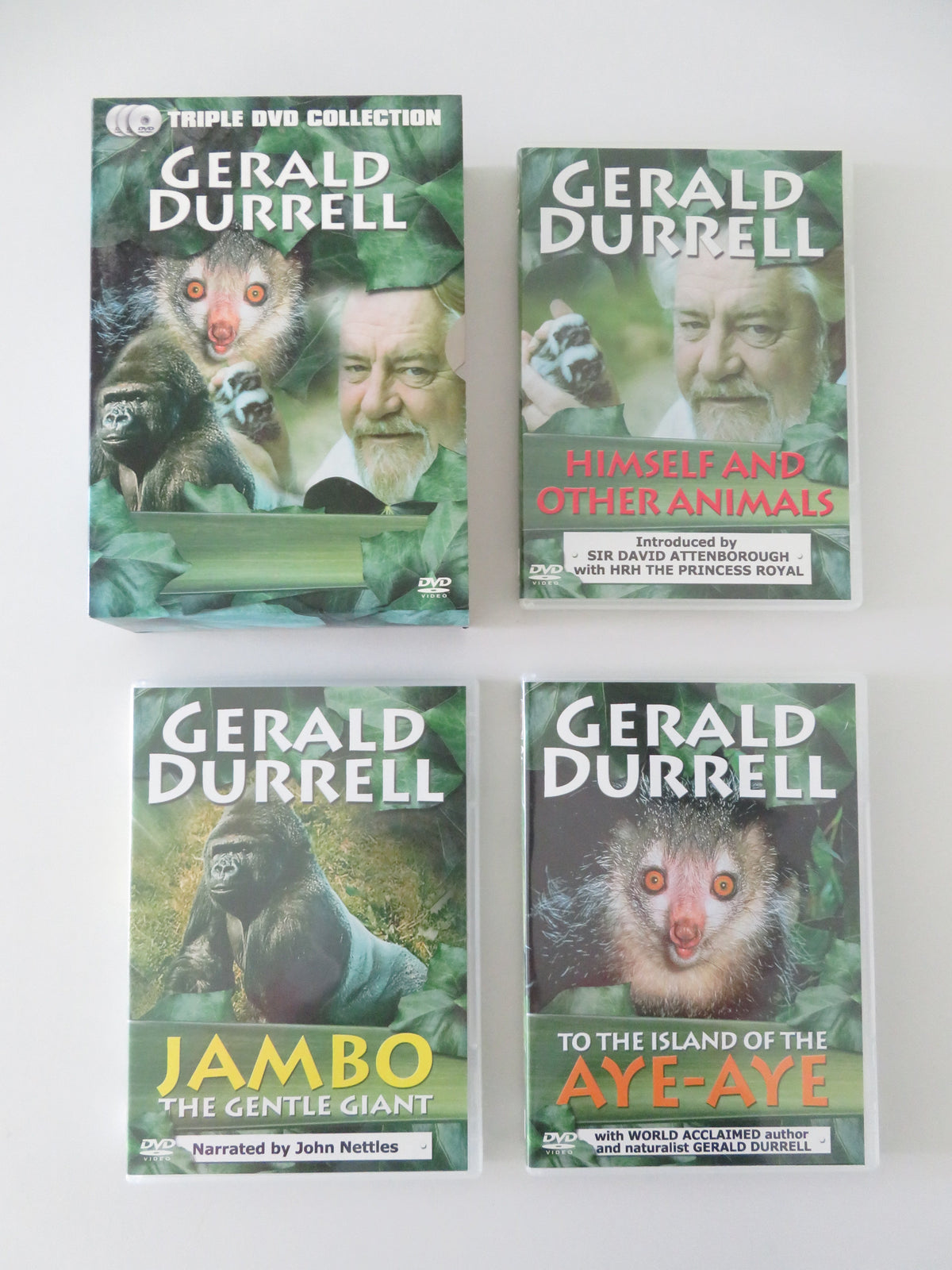 Gerald Durrell Triple DVD Collection (DVD BoxSet) D. Attenborough 2004 Region 2 Movie posters