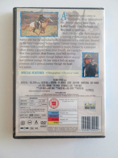 GERONIMO: AN AMERICAN LEGEND (DVD) GENE HACKMAN ROBERT DUVALL 1993 REGION 2 Rendezvous Cinema Movie posters