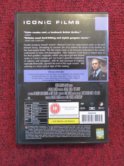 GET CARTER (DVD) MICHAEL CAINE BRITT EKLAND 1971 REGION 2 Rendezvous Cinema Movie posters