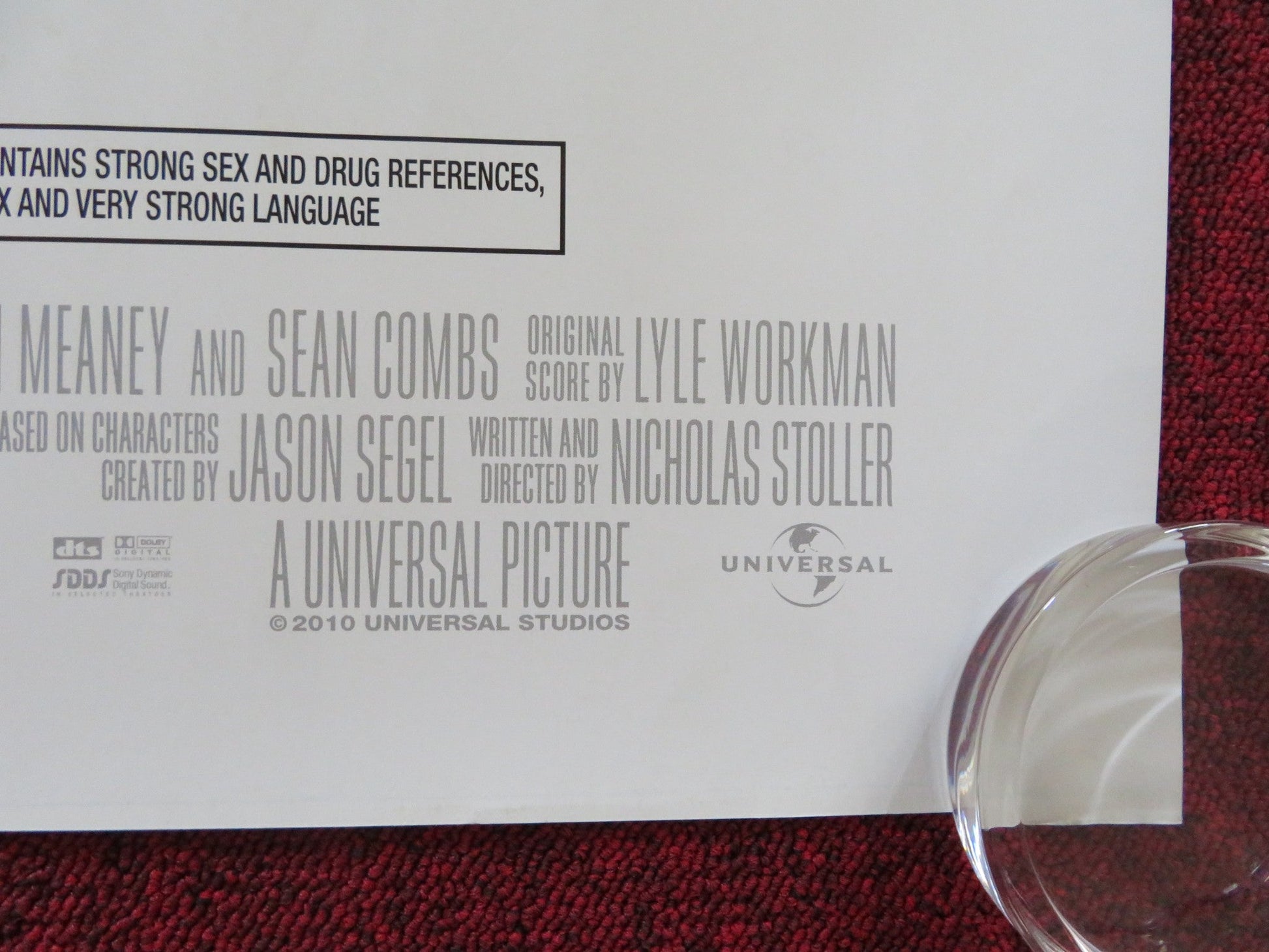 GET HIM TO THE GREEK UK QUAD ROLLED POSTER RUSSELL BRAND ROSE BYRNE 2010 Rendezvous Cinema Movie posters