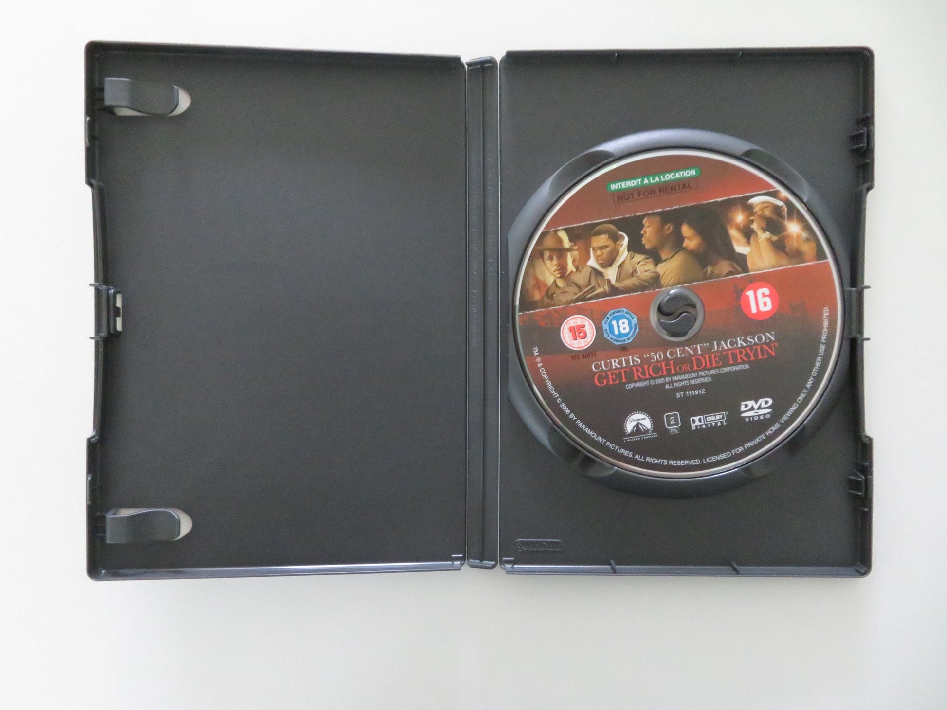 Get Rich or Die Tryin' (DVD) 50 Cent Terrence Howard 2005 Region 2 Movie posters