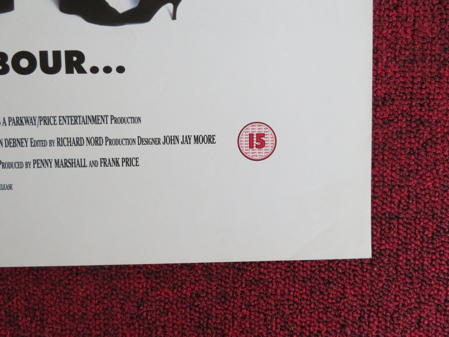 GETTING AWAY WITH MURDER VHS VIDEO POSTER DAN AYKROYD LILY TOMLIN 1996 Rendezvous Cinema Movie posters