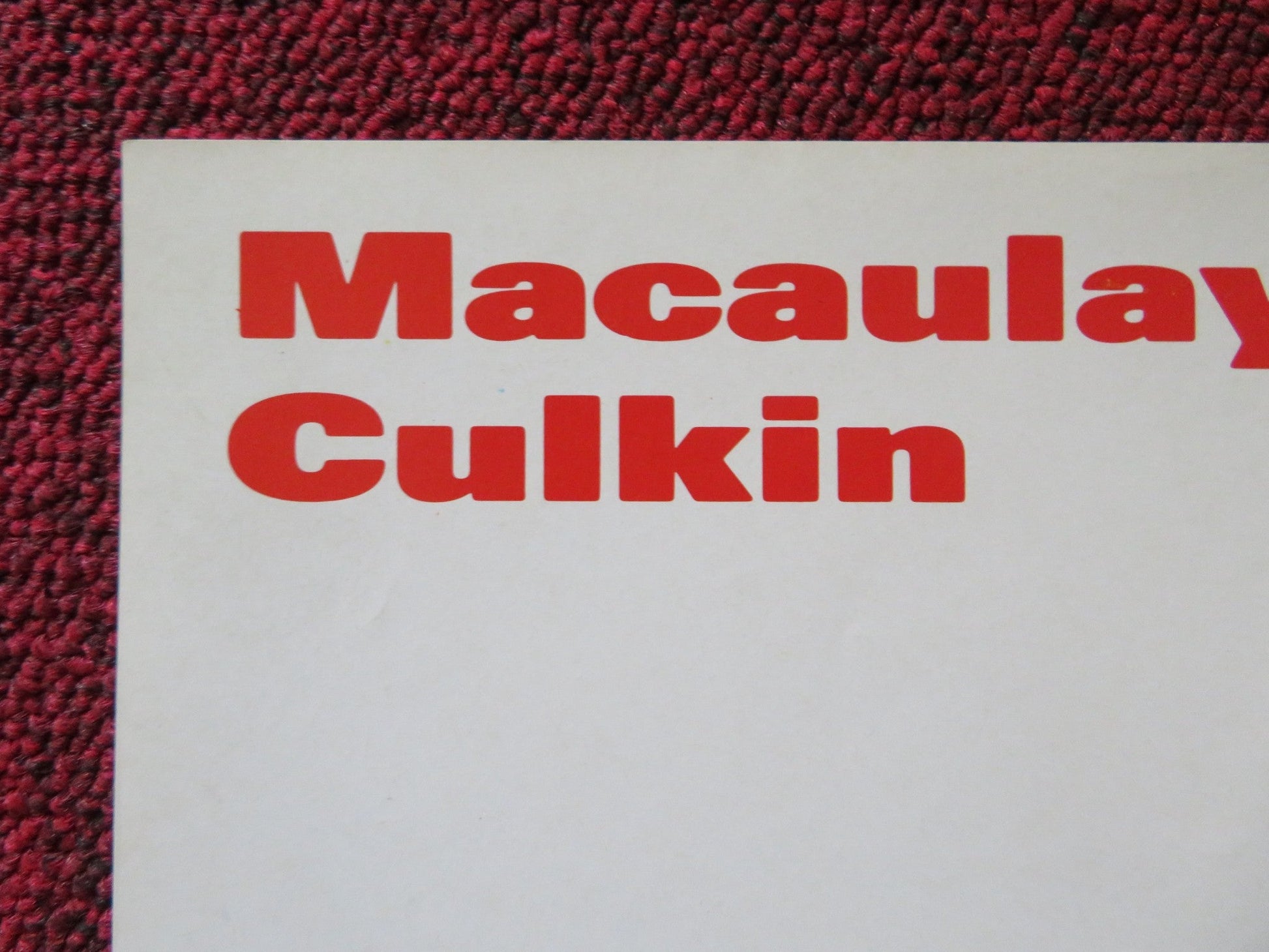 GETTING EVEN WITH DAD VHS VIDEO POSTER MACAULAY CULKIN TED DANSON 1994 Rendezvous Cinema Movie posters