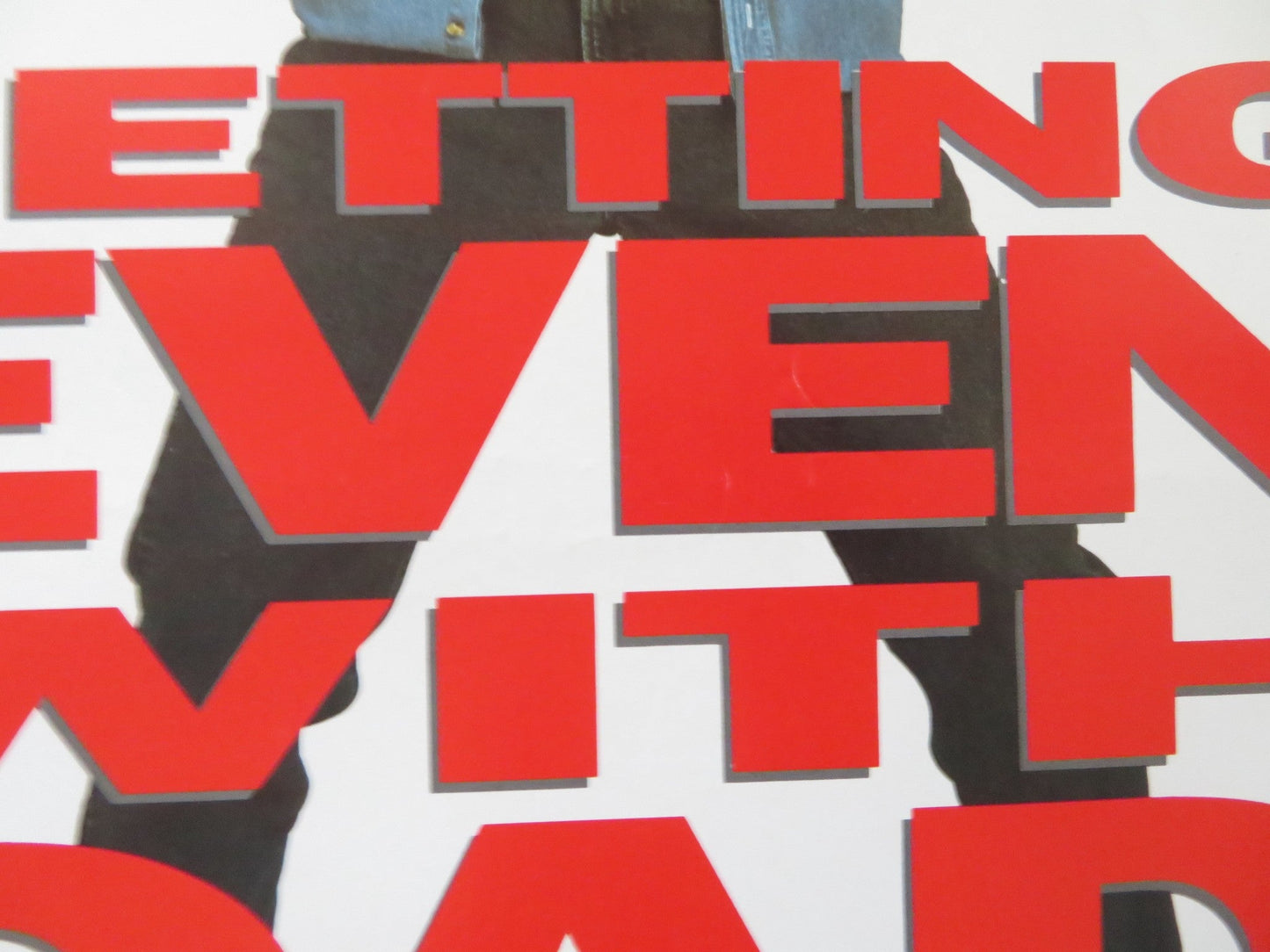 GETTING EVEN WITH DAD VHS VIDEO POSTER MACAULAY CULKIN TED DANSON 1994 Rendezvous Cinema Movie posters