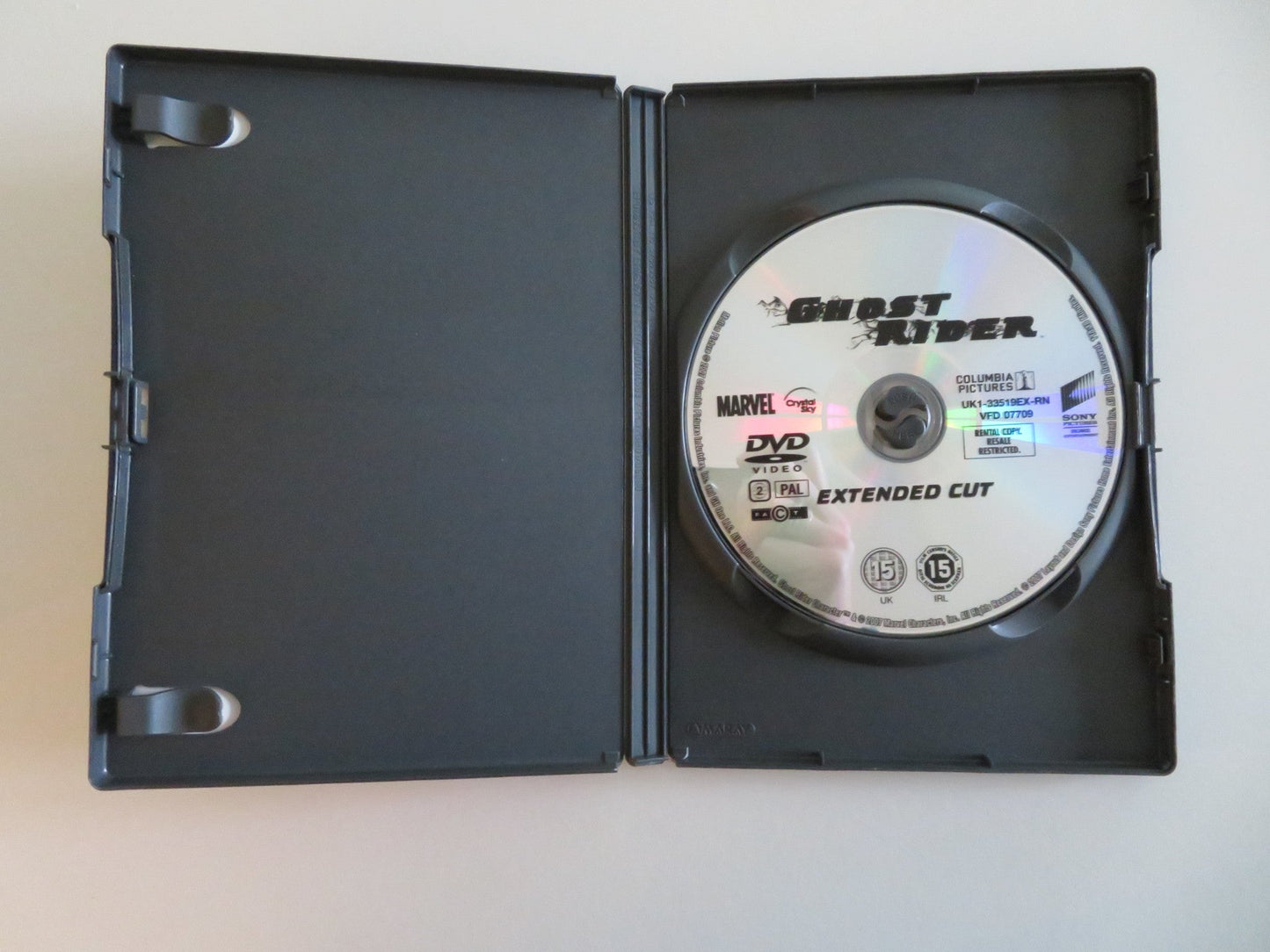 GHOST RIDER - EXTENDED CUT (DVD) NICOLAS CAGE EVA MENDES 2007 REGION 2 Movie posters