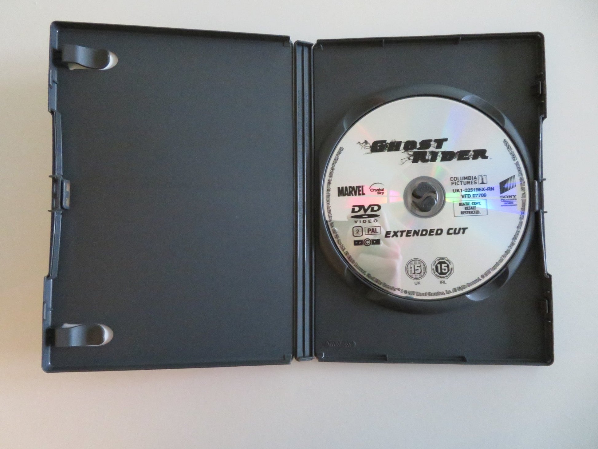 GHOST RIDER - EXTENDED CUT (DVD) NICOLAS CAGE EVA MENDES 2007 REGION 2 Movie posters