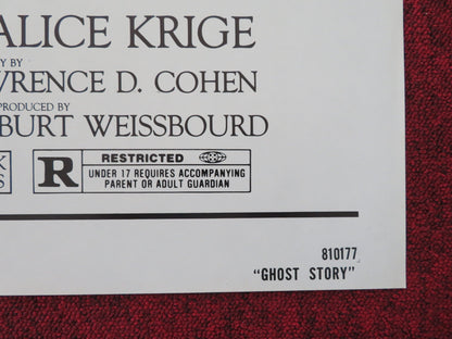 GHOST STORY FOLDED US ONE SHEET POSTER FRED ASTAIRE MELVYN DOUGLAS 1981 Movie posters