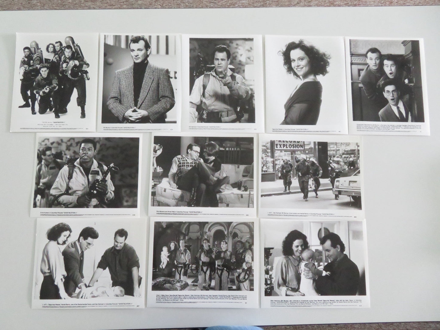 GHOSTBUSTERS II MOVIE STILL PHOTO LOT OF 11 BILL MURRAY DAN AYKROYD RAMIS 1989 Movie posters