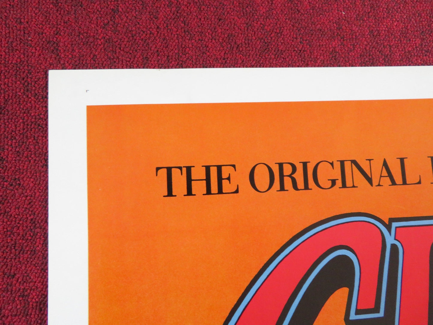 GIANT FOLDED US ONE SHEET POSTER ELIZABETH TAYLOR JAMES DEAN R1982 Rendezvous Cinema Movie posters