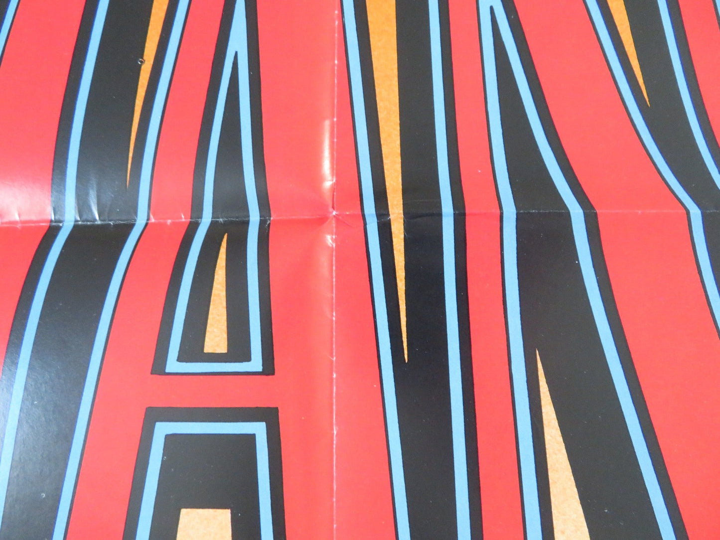 GIANT FOLDED US ONE SHEET POSTER ELIZABETH TAYLOR JAMES DEAN R1982 Rendezvous Cinema Movie posters