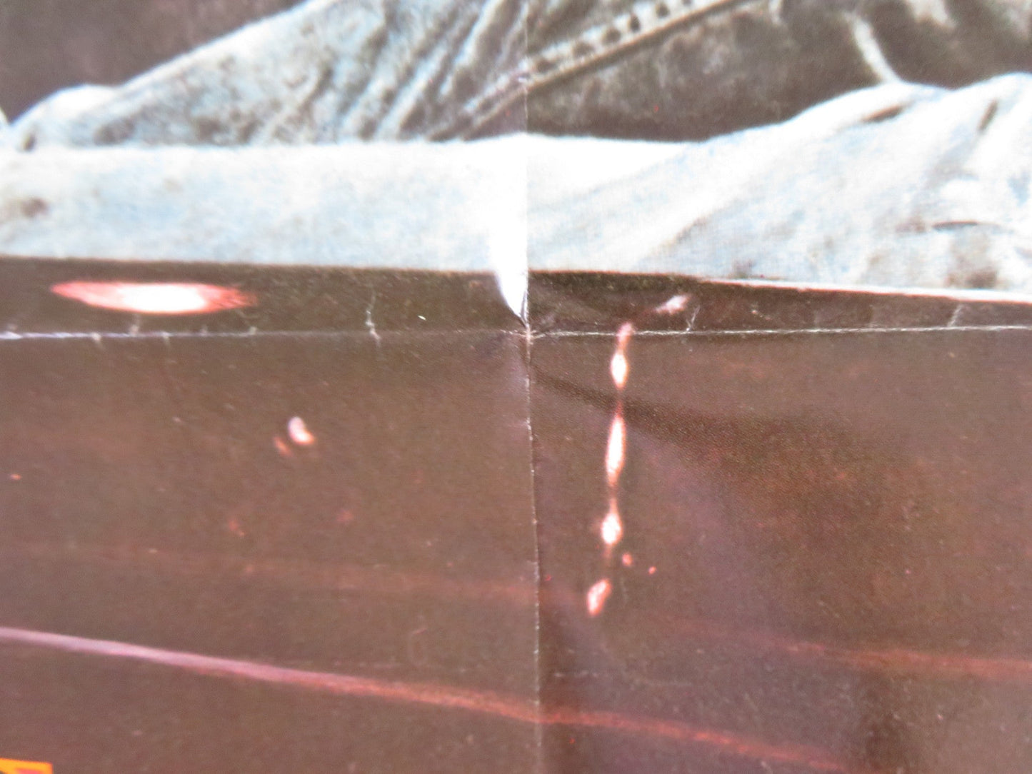 GIANT FOLDED US ONE SHEET POSTER ELIZABETH TAYLOR JAMES DEAN R1982 Rendezvous Cinema Movie posters