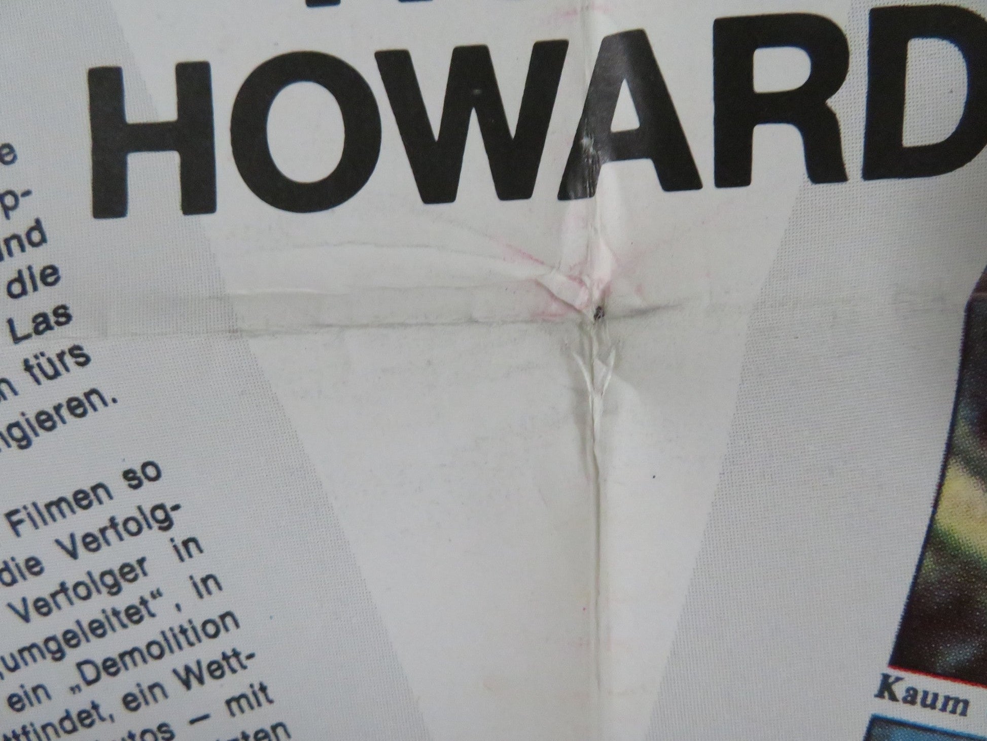 GIB GAS... UND LASST EUCH NICHT ERWISCHEN GERMAN A1 POSTER FOLDED R. HOWARD 1978 Rendezvous Cinema Movie posters