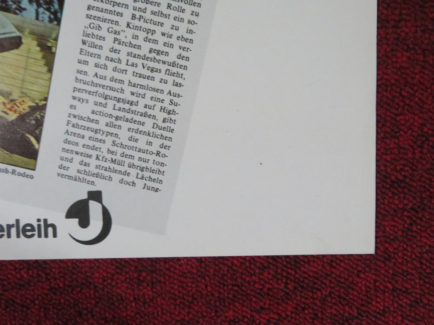 GIB GAS... UND LASST EUCH NICHT ERWISCHEN GERMAN A1 POSTER FOLDED R. HOWARD 1978 Rendezvous Cinema Movie posters