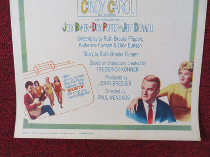 GIDGET GOES TO ROME US INSERT POSTER JAMES DARREN JESSIE ROYCE LANDS 1963 Rendezvous Cinema Movie posters