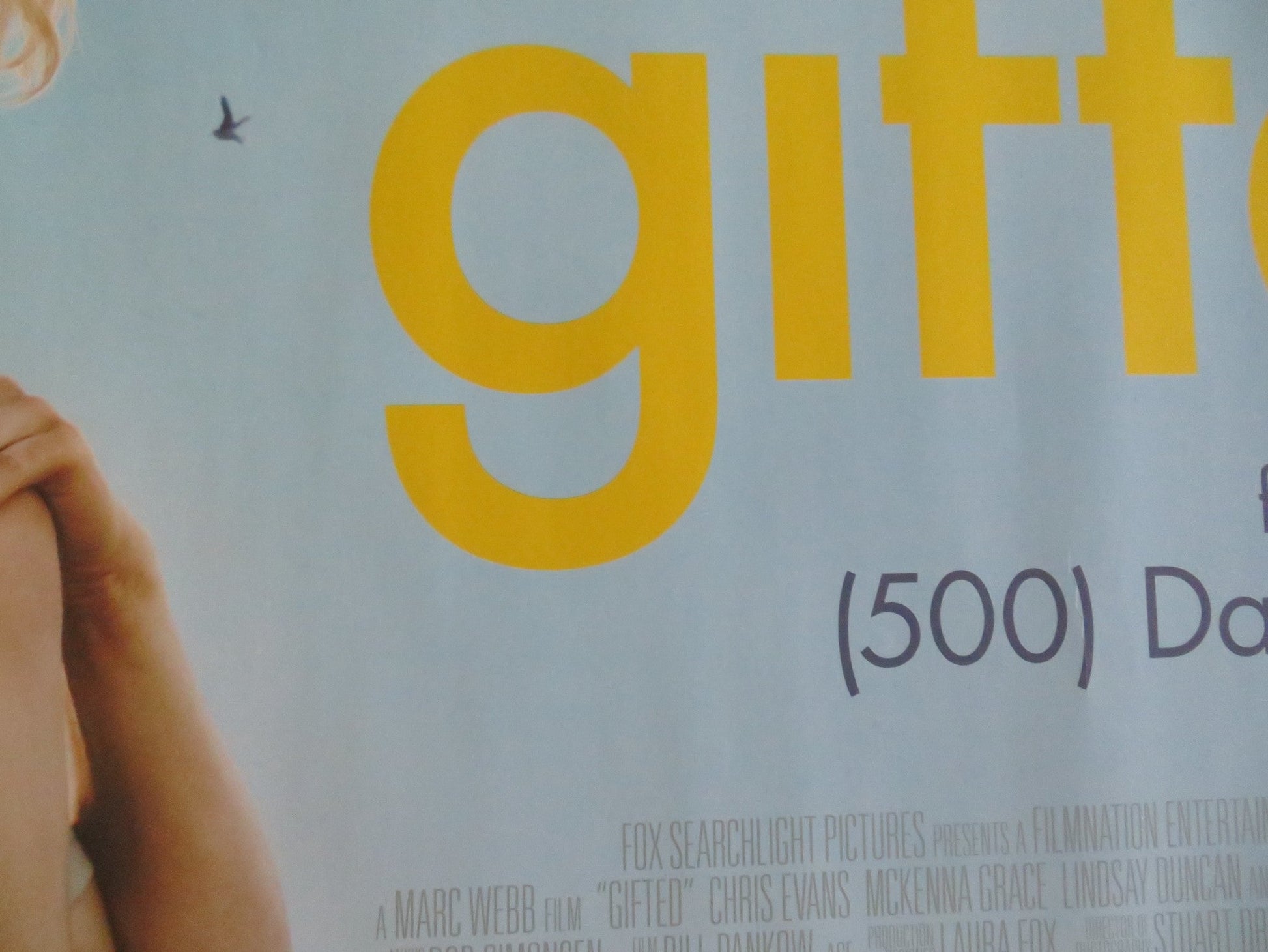 GIFTED UK QUAD ROLLED POSTER CHRIS EVANS MCKENNA GRACE OCTAVIA SPENCER 2017 Movie posters