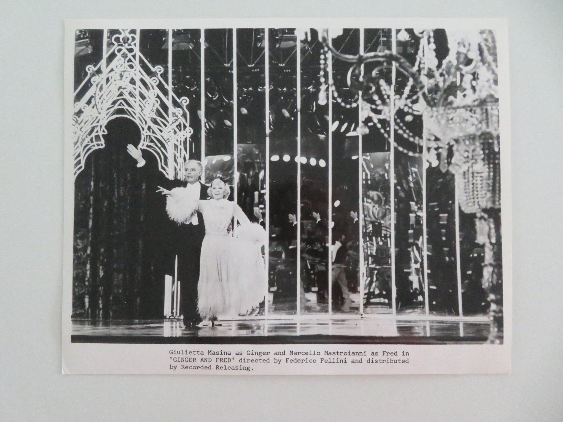 GINGER & FRED MOVIE STILL PHOTO LOT OF 9 MARCELLO MASTROIANNI G. MASINA 1986 - Rendezvous Cinema