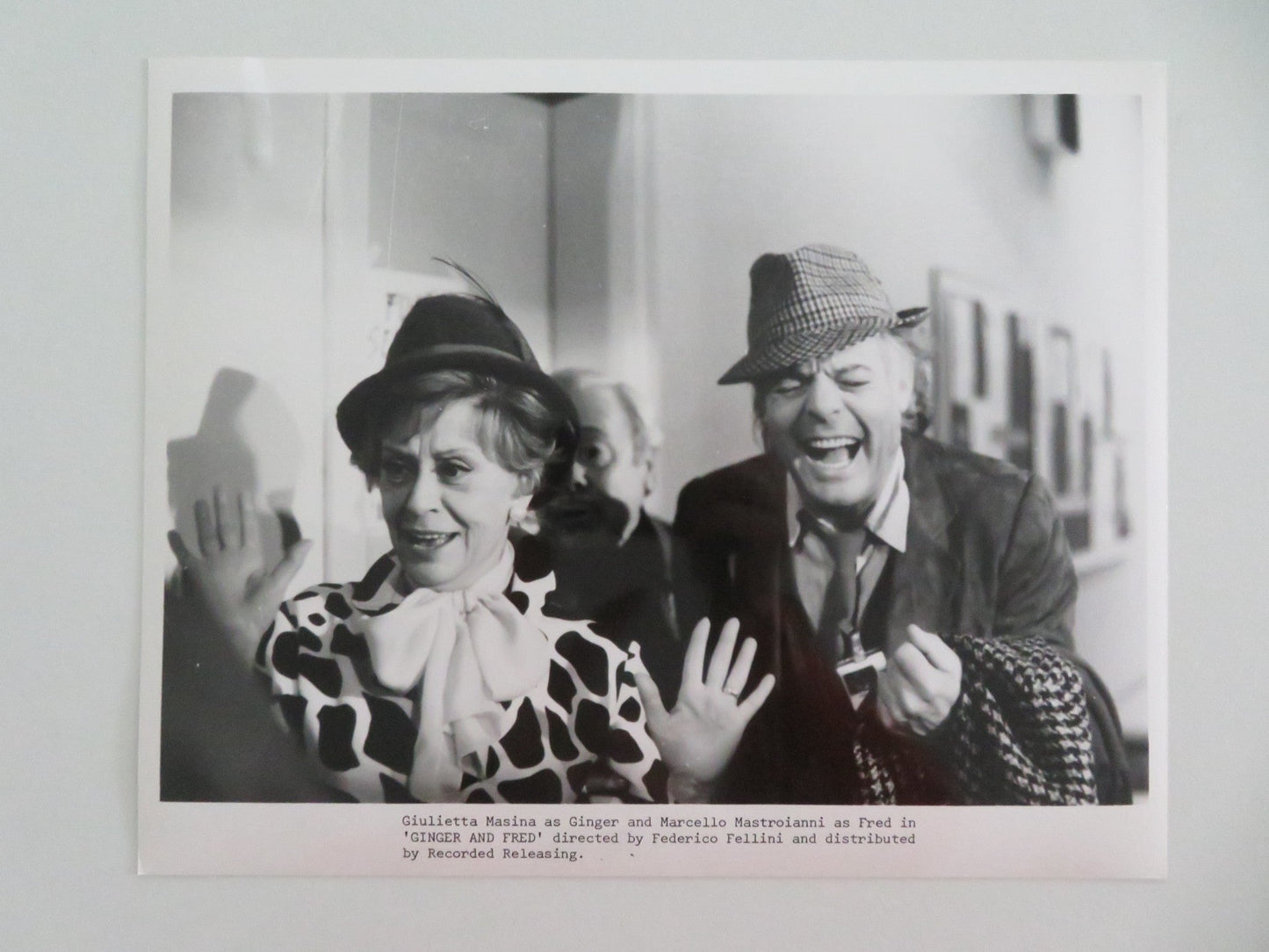 GINGER & FRED MOVIE STILL PHOTO LOT OF 9 MARCELLO MASTROIANNI G. MASINA 1986 - Rendezvous Cinema