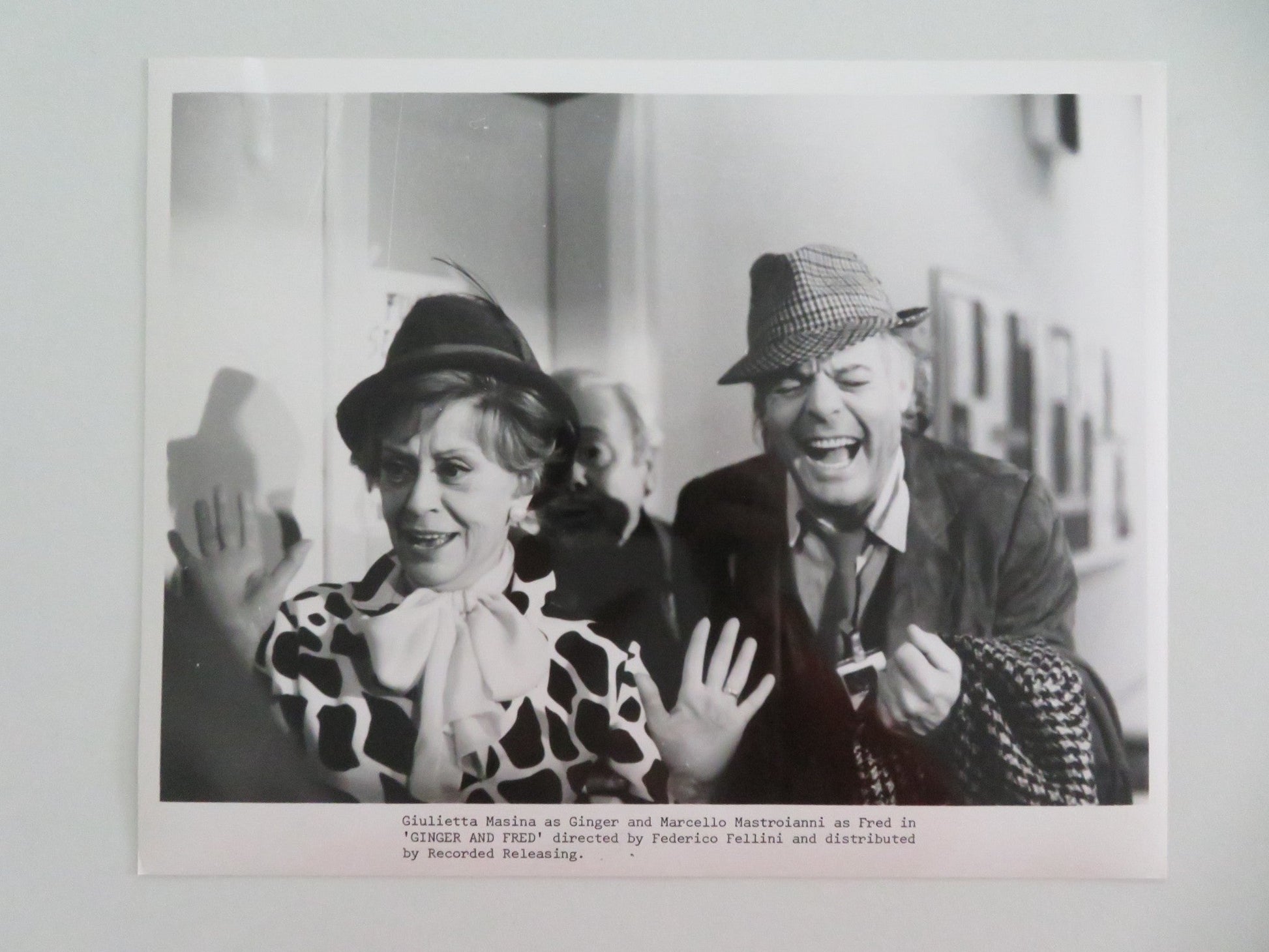 GINGER & FRED MOVIE STILL PHOTO LOT OF 9 MARCELLO MASTROIANNI G. MASINA 1986 - Rendezvous Cinema
