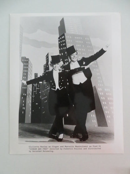 GINGER & FRED MOVIE STILL PHOTO LOT OF 9 MARCELLO MASTROIANNI G. MASINA 1986 - Rendezvous Cinema