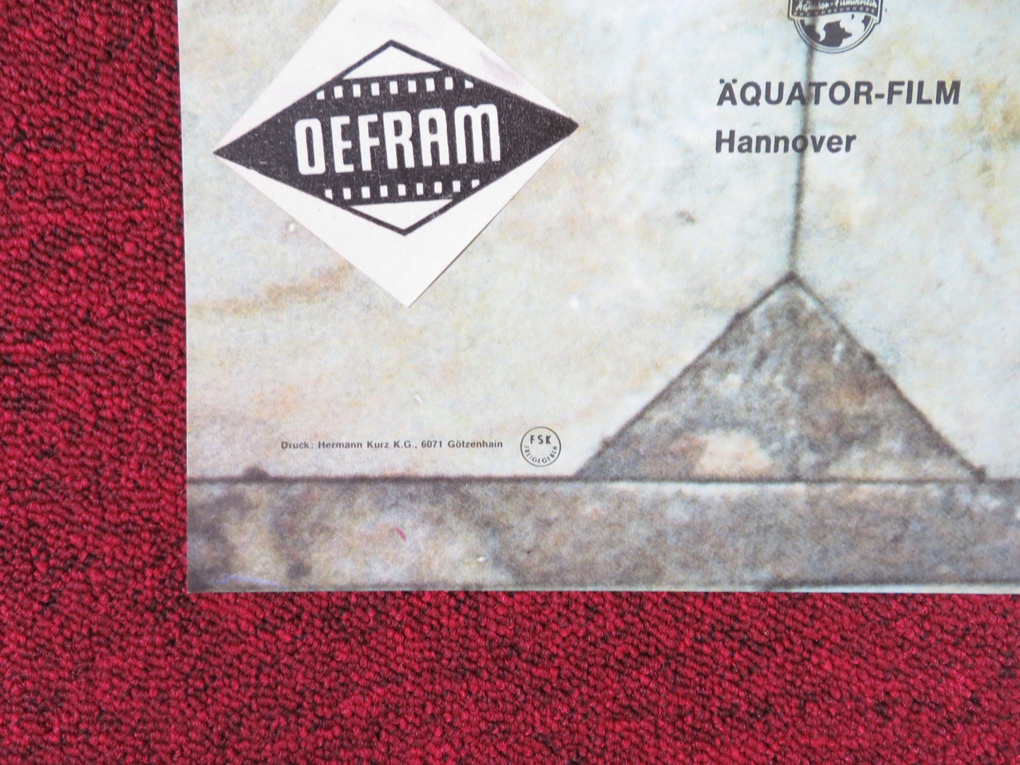 GISELLE GERMAN A1 POSTER FOLDED DANIEL VIGO NATHALIE VERNIER 1969 Rendezvous Cinema Movie posters