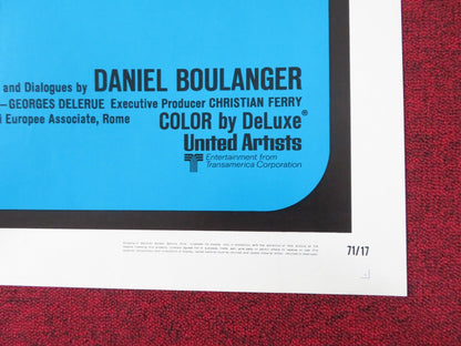 GIVE HER THE MOON FOLDED US ONE SHEET POSTER PHILIPPE NOIRET BERT CONVY 1970 Rendezvous Cinema Movie posters