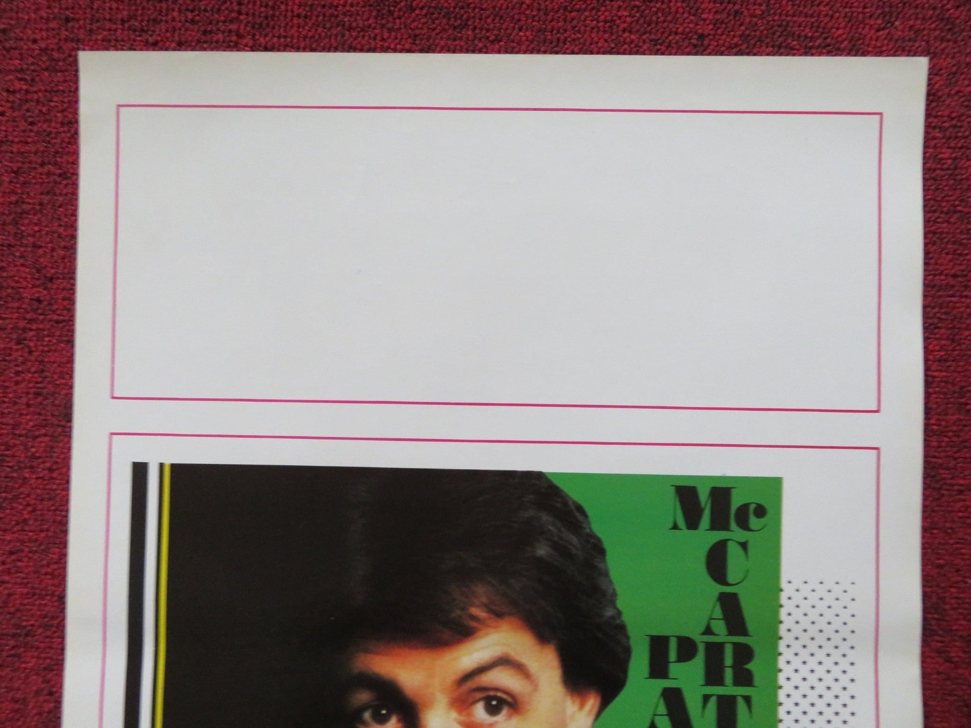 GIVE MY REGARDS TO BROAD STREET ITALIAN LOCANDINA POSTER PAUL MCCARTNEY 1987 Rendezvous Cinema Movie posters
