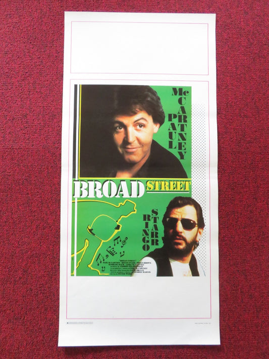 GIVE MY REGARDS TO BROAD STREET ITALIAN LOCANDINA POSTER PAUL MCCARTNEY 1987 Rendezvous Cinema Movie posters