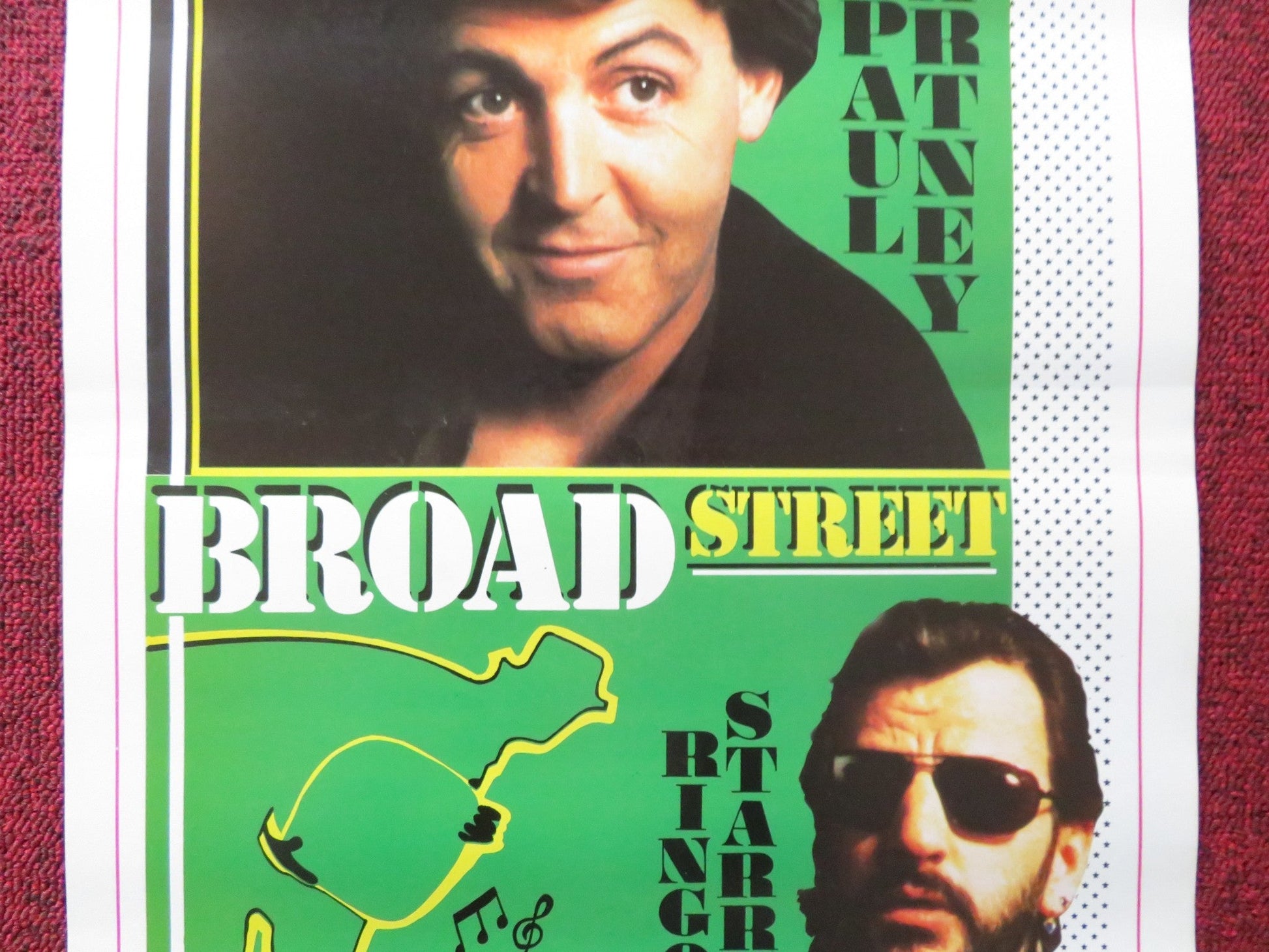 GIVE MY REGARDS TO BROAD STREET ITALIAN LOCANDINA POSTER PAUL MCCARTNEY 1987 Rendezvous Cinema Movie posters