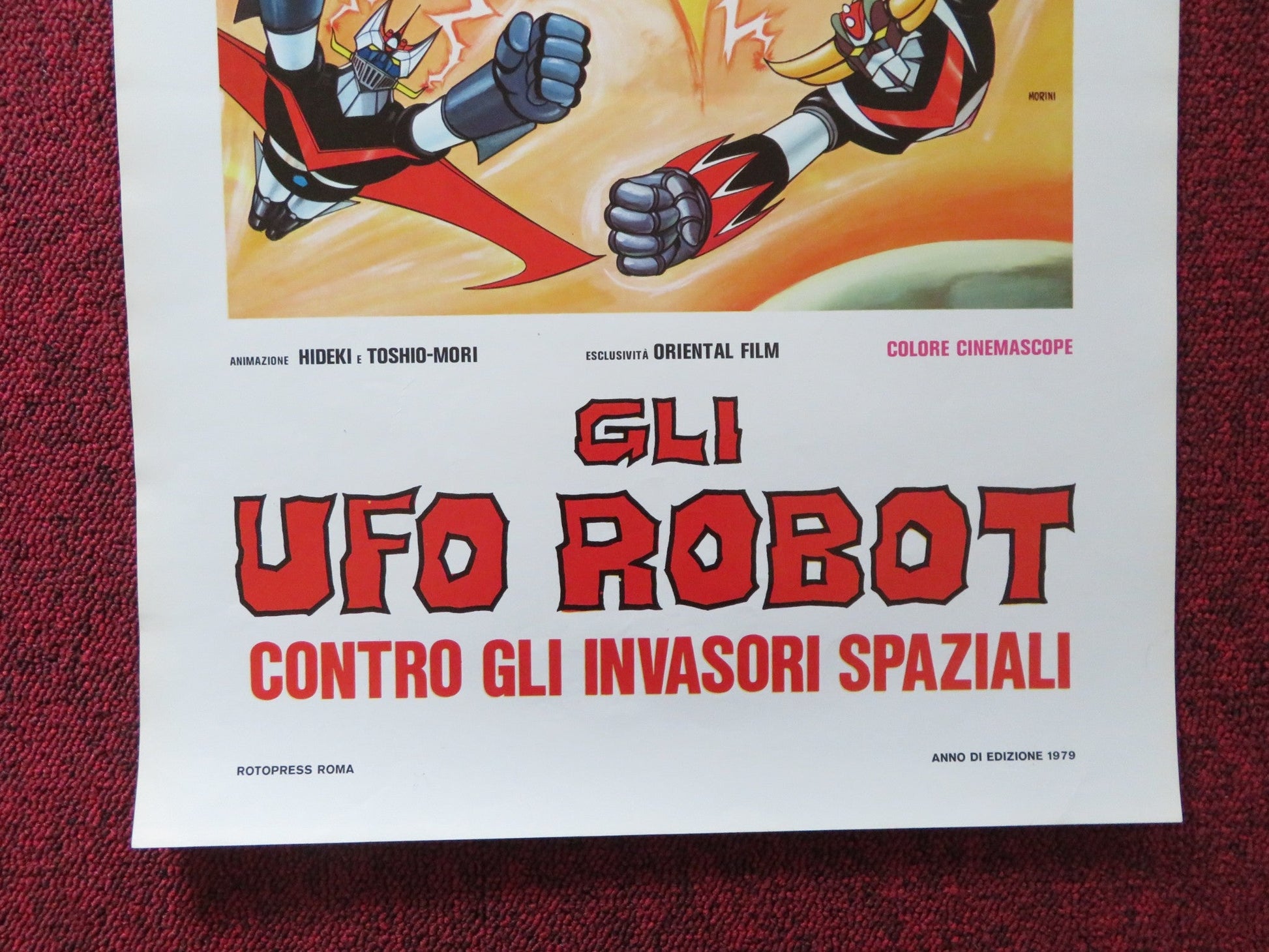 GLI UFO ROBOT CONTRO GLI INVASORI SPAZIALI ITALIAN LOCANDINA POSTER 1979 Rendezvous Cinema Movie posters