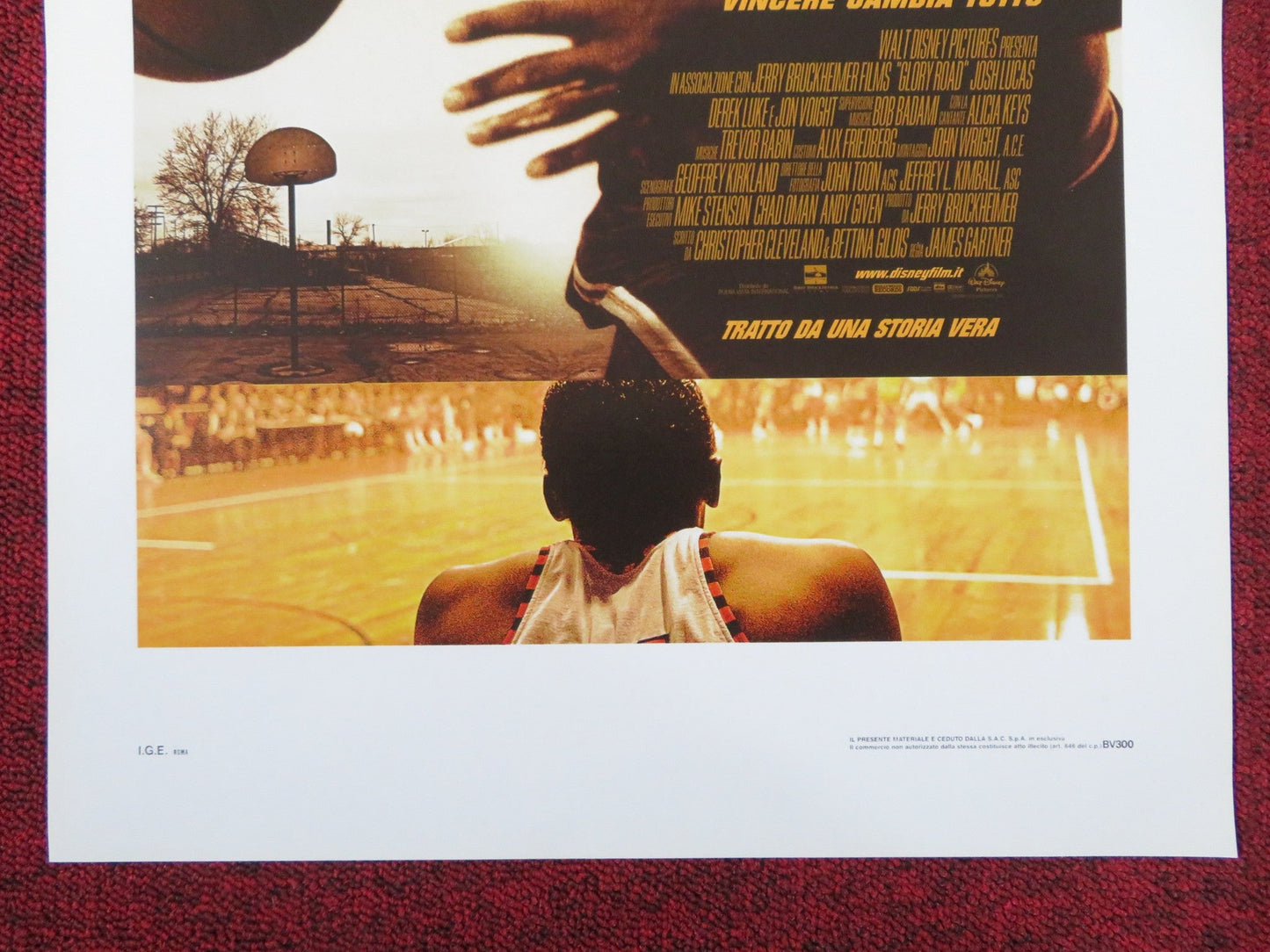 GLORY ROAD ITALIAN LOCANDINA POSTER JOSH LUCAS DEREK LUKE 2006 Rendezvous Cinema Movie posters