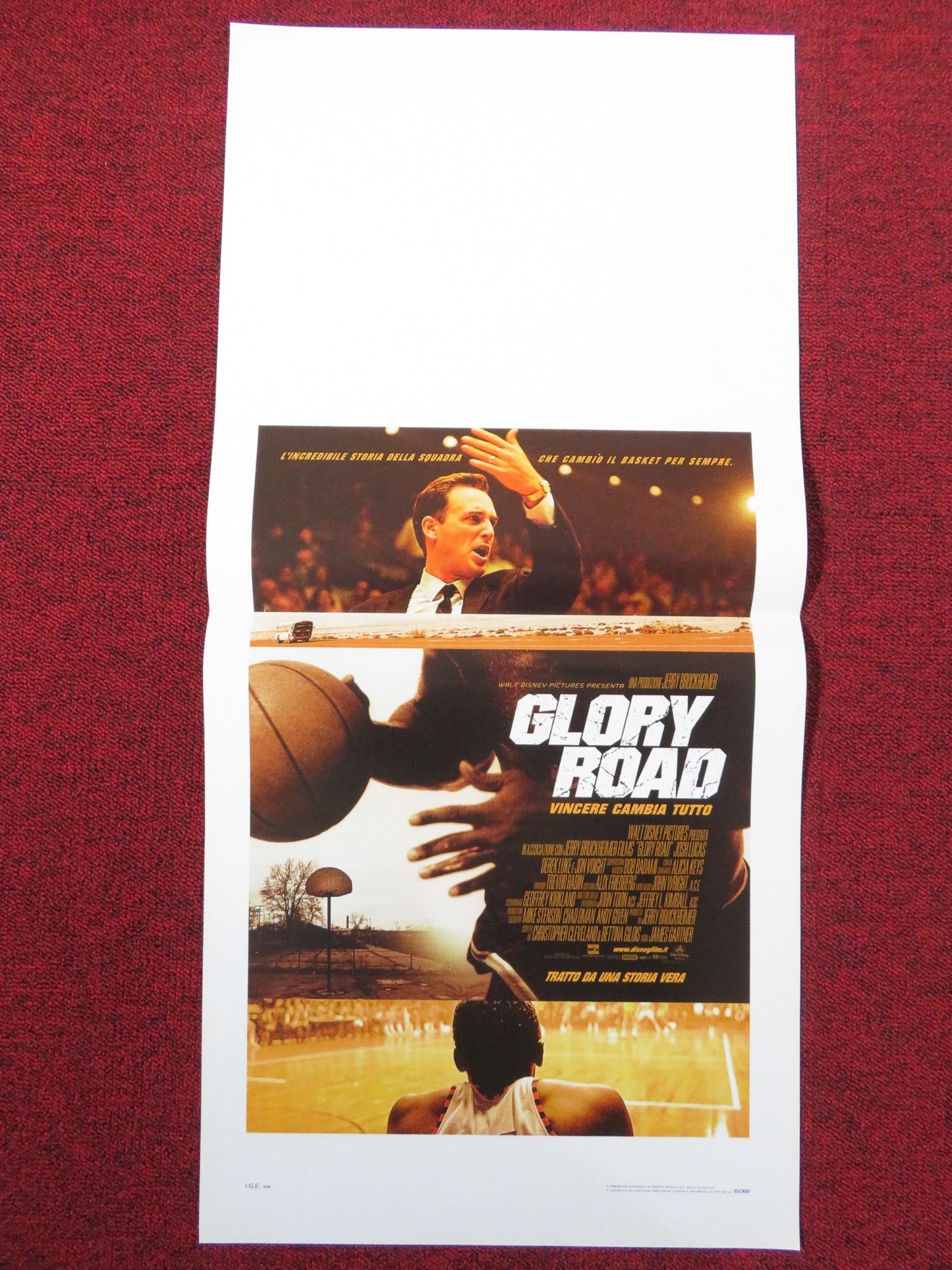 GLORY ROAD ITALIAN LOCANDINA POSTER JOSH LUCAS DEREK LUKE 2006 Rendezvous Cinema Movie posters