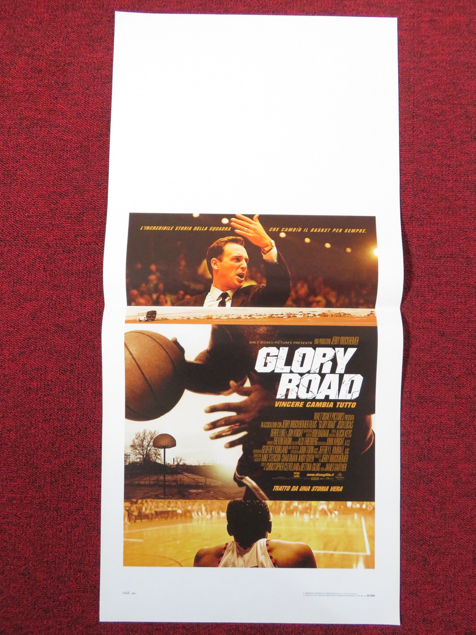 GLORY ROAD ITALIAN LOCANDINA POSTER JOSH LUCAS DEREK LUKE 2006 Rendezvous Cinema Movie posters